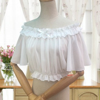 Lolita Ruffle Sleeve Cropped blouse